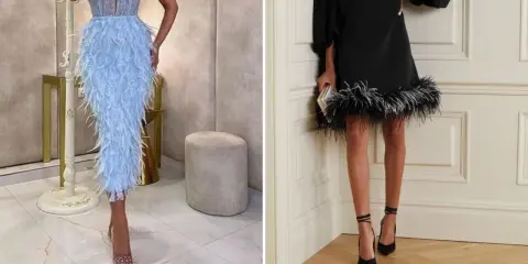 Eleganckie sukienki z piórami – jak przyszyć pióra do sukienki, by uzyskać efekt WOW.