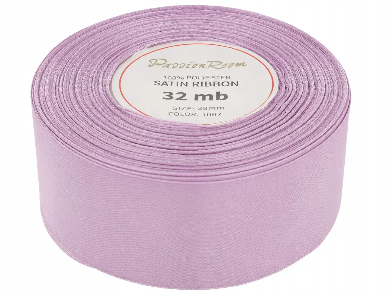Liliowa wstążka satynowa 38mm, 32 metry. Idealna do tworzenia ozdób, pakowania prezentów i rękodzieła. Co można zrobić ze wstążki satynowej?